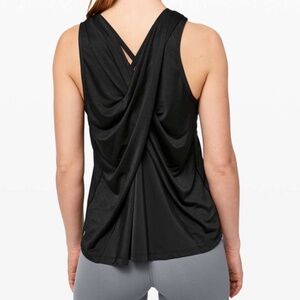 NWT Lululemon Soul Stride Tank Black S lightweight Run Lift Climb hot yoga